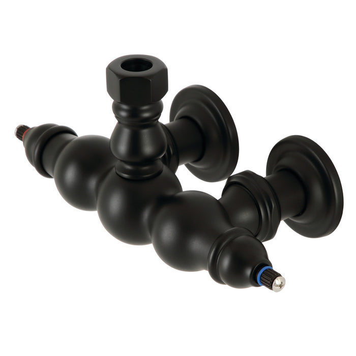 Kingston Heirloom ABT770-0 - Vintage 3-3/8 inch Wall Mount Faucet Body, Matte Black