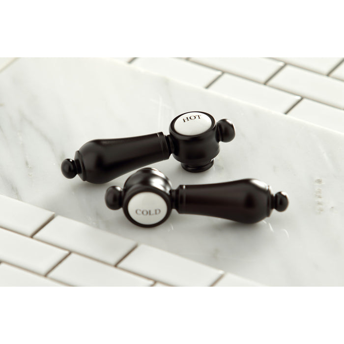 Heirloom AE103T5BAL Three-Handle 2-Hole Deck Mount Clawfoot Tub Faucet with Hand Shower, Oil Rubbed Bronze