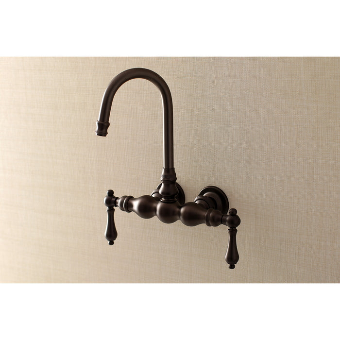 Aqua Vintage AE1T5 Two-Handle 2-Hole Tub Wall Mount Clawfoot Tub Faucet, Oil Rubbed Bronze