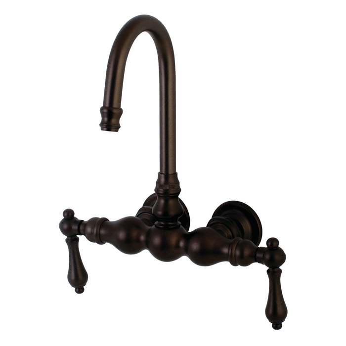 Aqua Vintage AE1T5 Two-Handle 2-Hole Tub Wall Mount Clawfoot Tub Faucet, Oil Rubbed Bronze