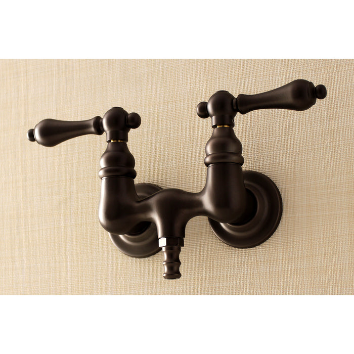 Aqua Vintage AE31T5 Two-Handle 2-Hole Tub Wall Mount Clawfoot Tub Faucet, Oil Rubbed Bronze