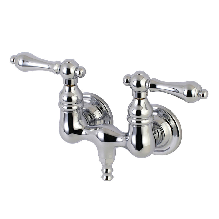 Kingston Heirloom AE32T1 - Aqua Vintage Two-Handle 2-Hole Tub Wall Mount Clawfoot Tub Faucet, Polished Chrome