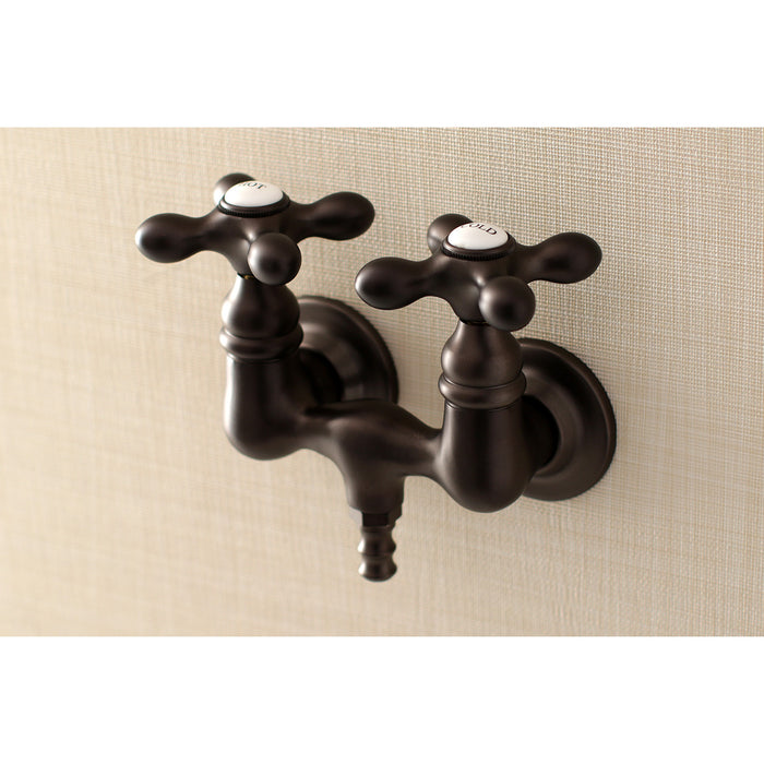 Aqua Vintage AE37T5 Two-Handle 2-Hole Tub Wall Mount Clawfoot Tub Faucet, Oil Rubbed Bronze