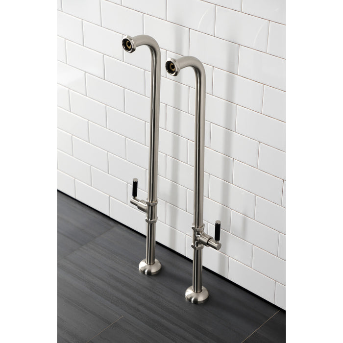 Concord AE810S8DKL Freestanding Tub Supply Line, Brushed Nickel