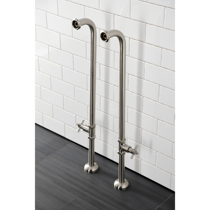 Concord AE810S8DX Freestanding Tub Supply Line, Brushed Nickel