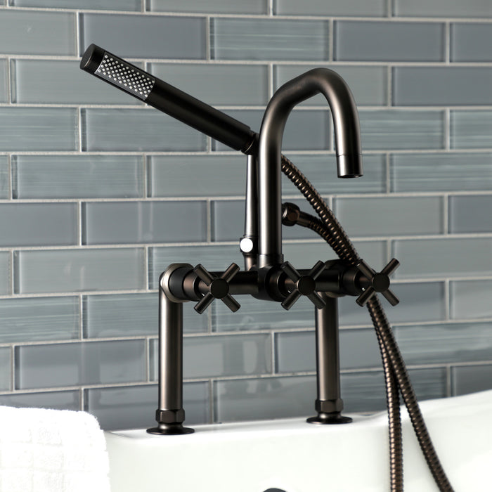 Concord AE8405DX Deck Mount Clawfoot Tub Faucet, Oil Rubbed Bronze