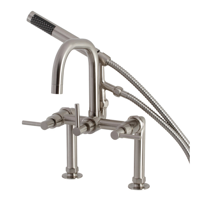 Concord AE8408DL Deck Mount Clawfoot Tub Faucet, Brushed Nickel
