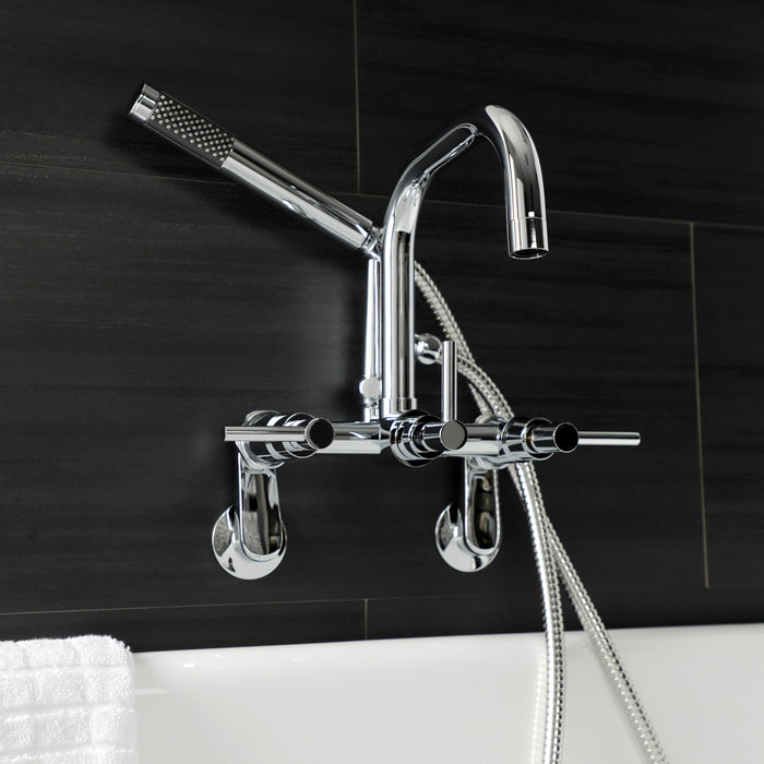Kingston Sona AE8451DL - Concord Wall Mount Clawfoot Tub Faucet, Polished Chrome