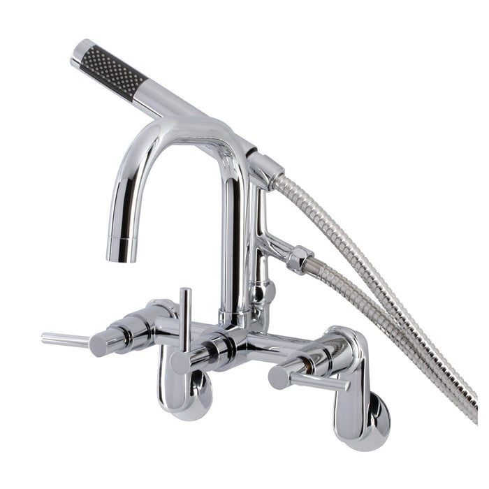 Kingston Sona AE8451DL - Concord Wall Mount Clawfoot Tub Faucet, Polished Chrome