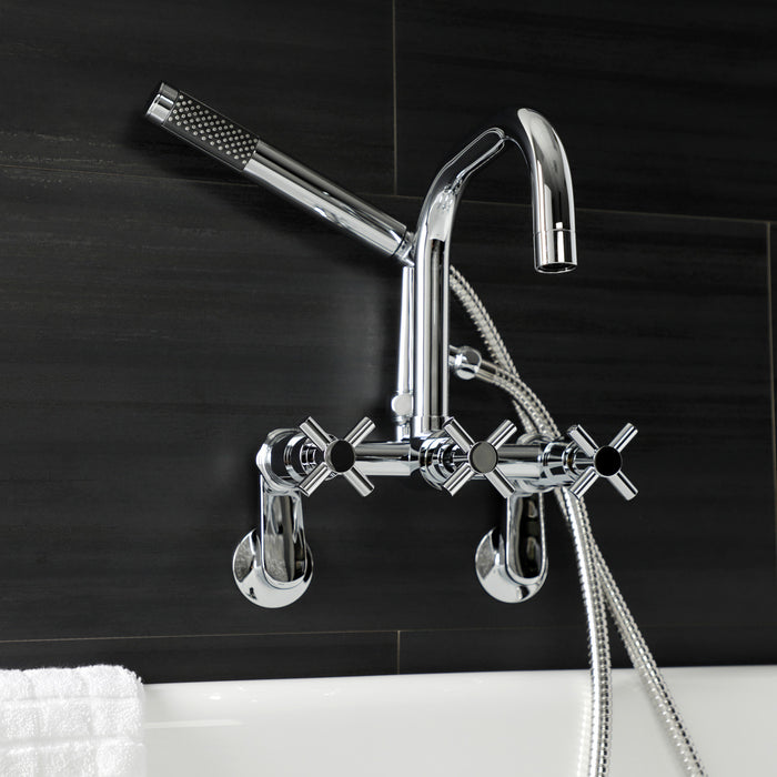 Concord AE8451DX Wall Mount Clawfoot Tub Faucet, Polished Chrome