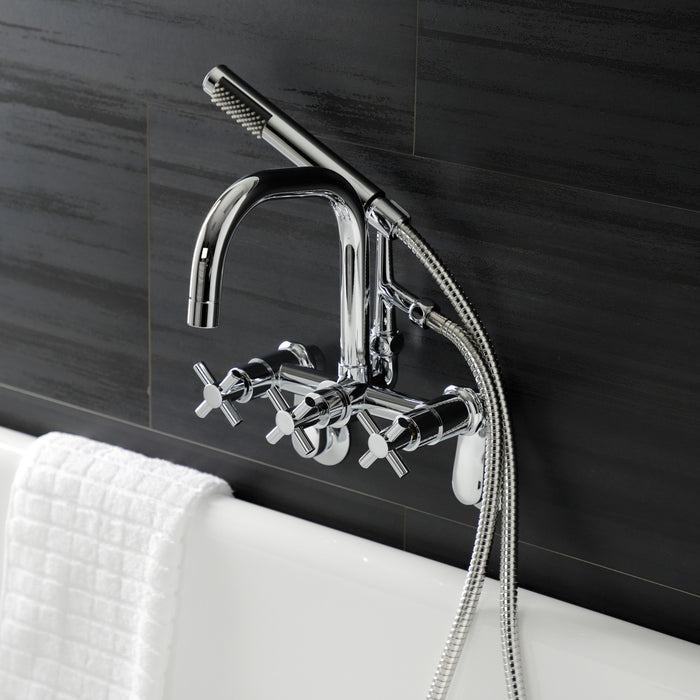 Concord AE8451DX Wall Mount Clawfoot Tub Faucet, Polished Chrome