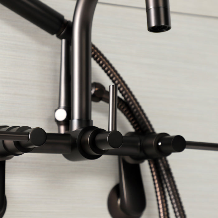 Kingston Sona AE8455DL - Concord Wall Mount Clawfoot Tub Faucet, Oil Rubbed Bronze