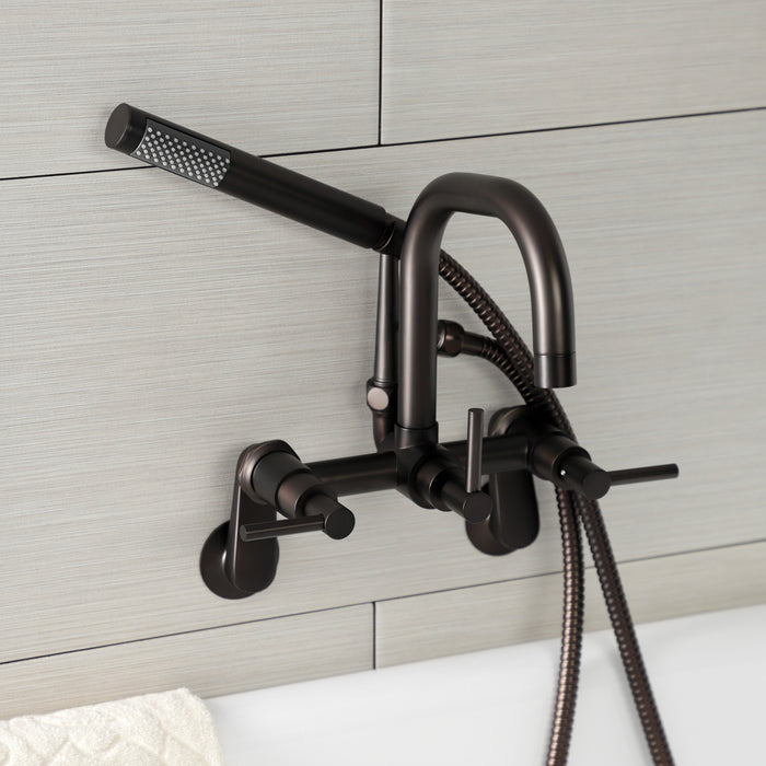 Concord AE8455DL Wall Mount Clawfoot Tub Faucet, Oil Rubbed Bronze