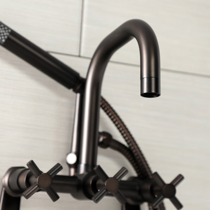 Kingston Sona AE8455DX - Concord Wall Mount Clawfoot Tub Faucet, Oil Rubbed Bronze