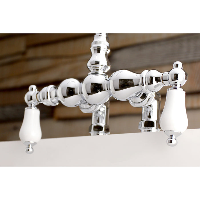 Vintage AE94T1 Two-Handle 2-Hole Deck Mount Clawfoot Tub Faucet, Polished Chrome