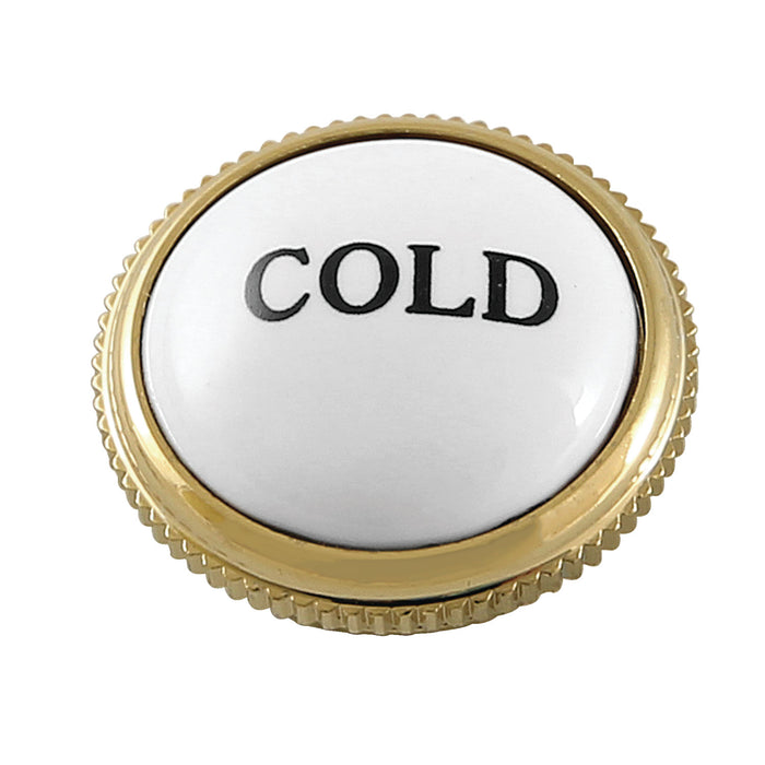 AEHIMX2C Cold Handle Index Button, Polished Brass
