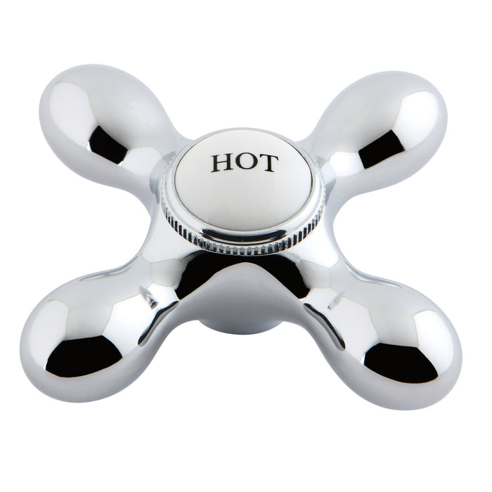 Kingston Aqua Vintage AEMX1H Brass Cross Handle (Hot Side), Polished Chrome