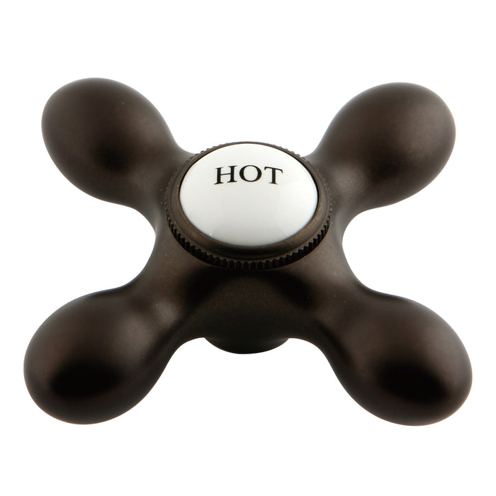 Kingston Aqua Vintage AEMX5H Brass Cross Handle (Hot Side), Oil Rubbed Bronze