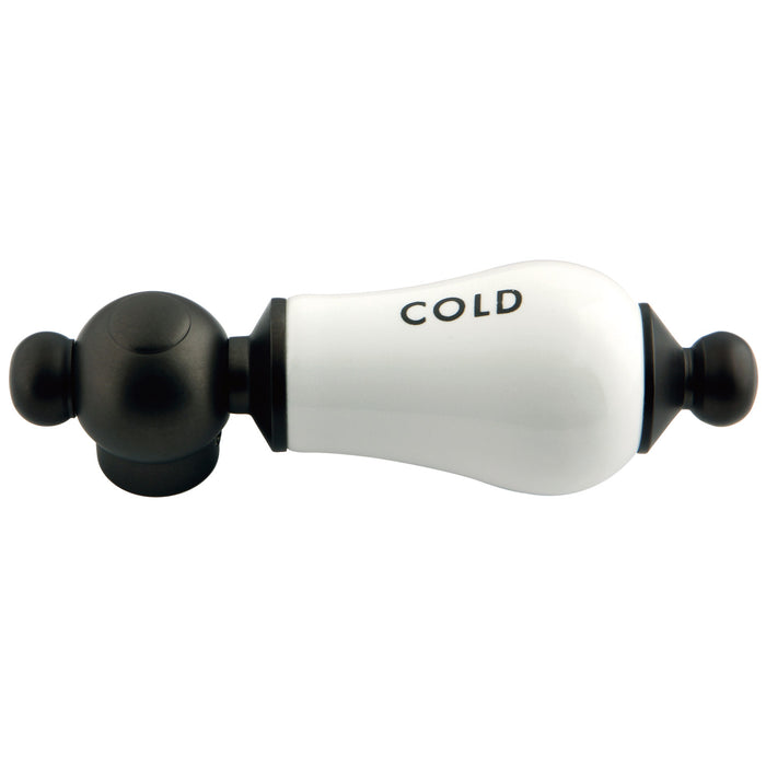 Kingston Aqua Vintage AEPL5C Porcelain Lever Handle (Cold Side), Oil Rubbed Bronze