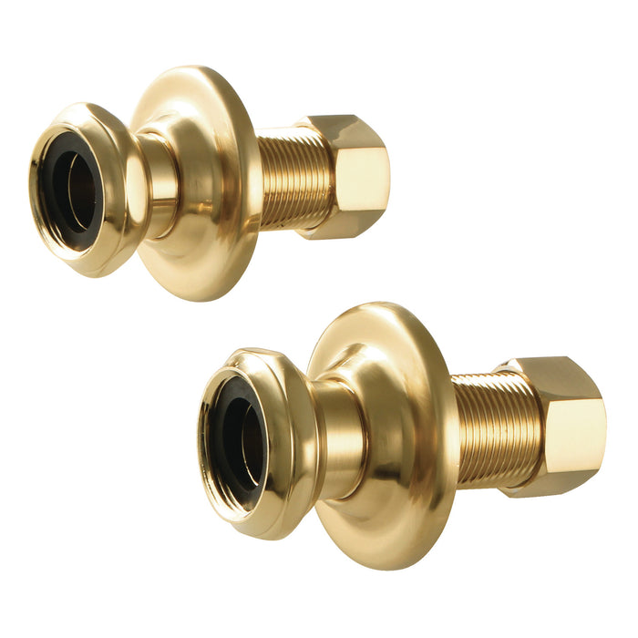 Aqua Vintage AEU4107 1-3/4 Inch Wall Union Extension, Brushed Brass