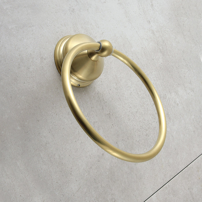 Vintage BA1164BB Towel Ring, Brushed Brass