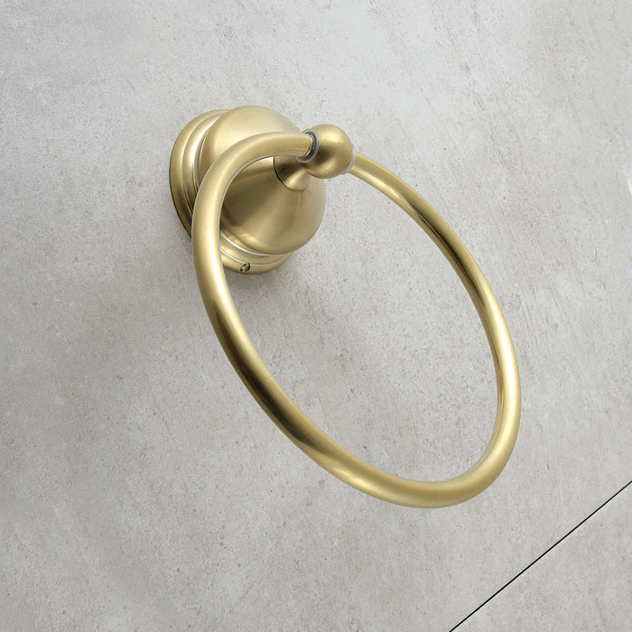 Vintage BA1164BB 6-Inch Towel Ring, Brushed Brass