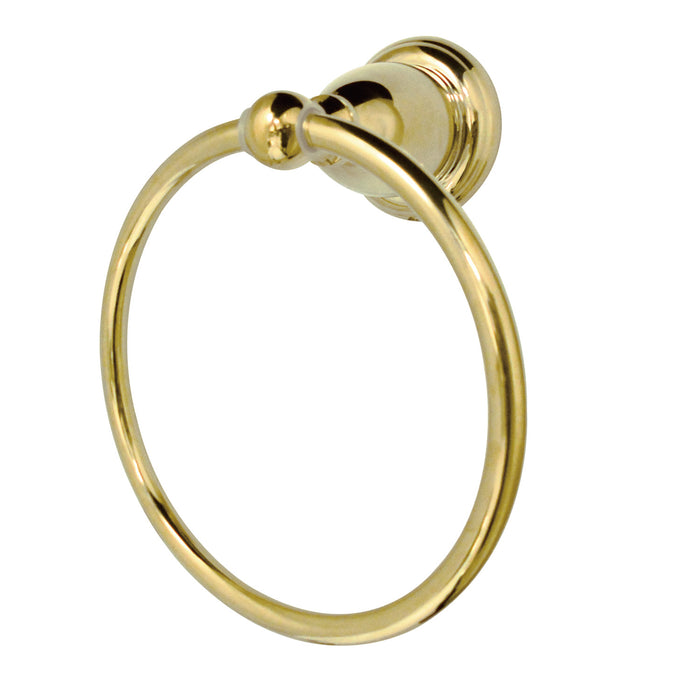 Heritage BA1754PB Towel Ring, Polished Brass