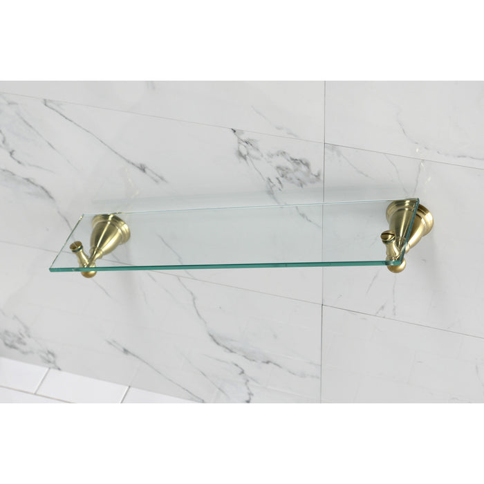 Kingston Heirloom BA1759BB - Heritage Glass Shelf, Brushed Brass