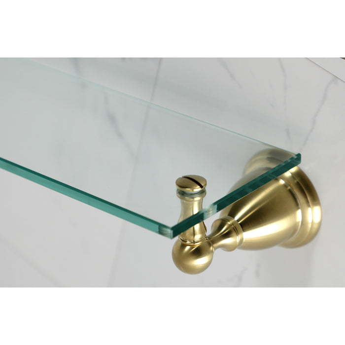 Kingston Heirloom BA1759BB - Heritage Glass Shelf, Brushed Brass