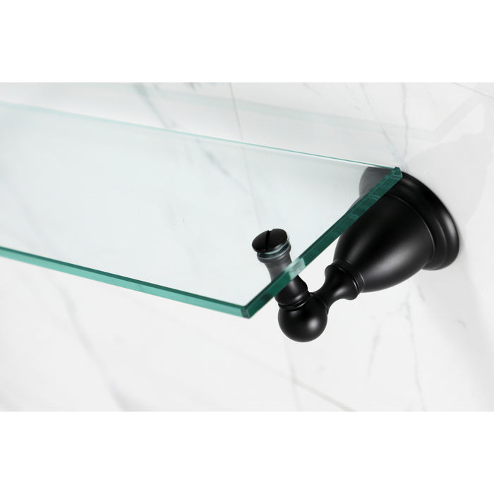Kingston Heirloom BA1759MB - Heritage Glass Shelf, Matte Black