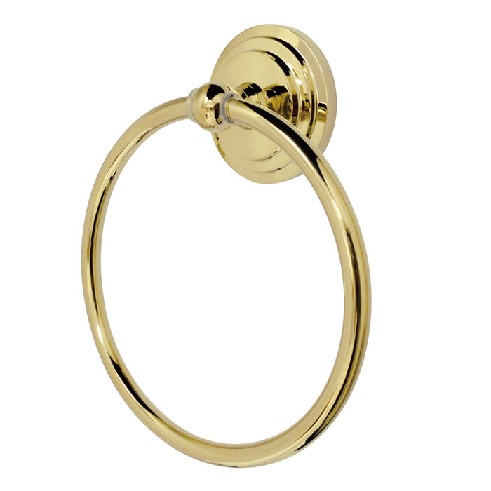 Milano BA2714PB 6-Inch Towel Ring, Polished Brass