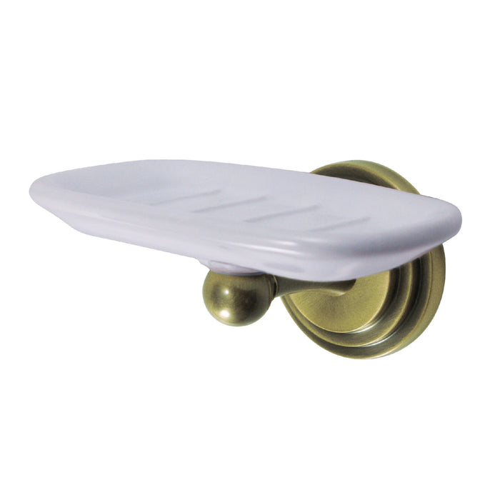 Milano BA2715AB Wall Mount Soap Dish Holder, Antique Brass