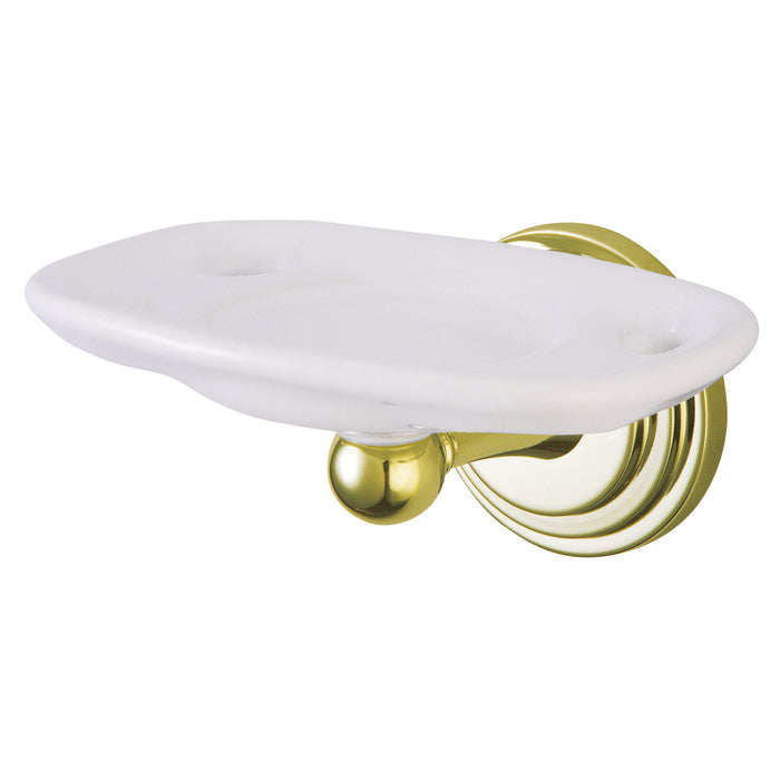 Kingston Sona BA2716PB - Milano Toothbrush and Tumbler Holder, Polished Brass