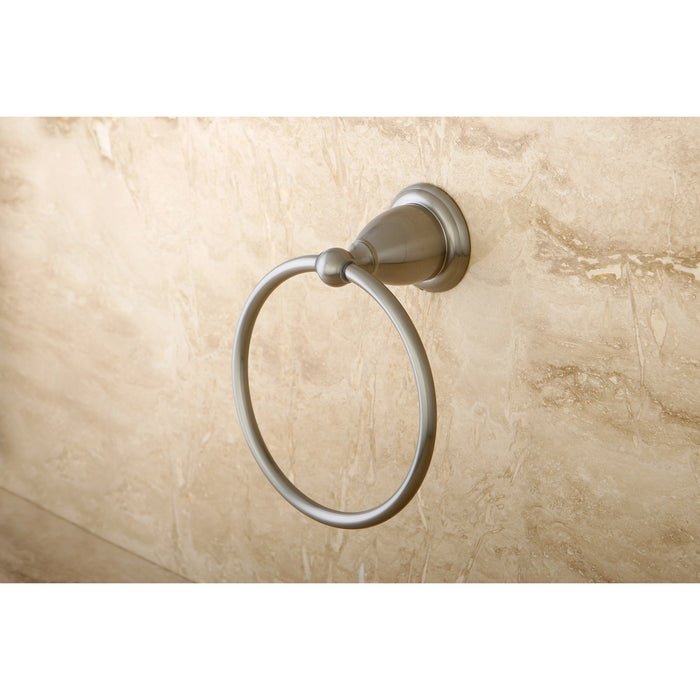 Kingston Heirloom BA3964SN - Restoration 6-Inch Towel Ring, Brushed Nickel