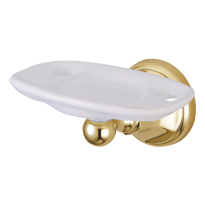 Kingston Tulare BA4816PB - Metropolitan Toothbrush and Tumbler Holder, Polished Brass