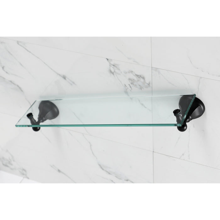 Kingston Tulare BA4819MB - Metropolitan Glass Shelf, Matte Black