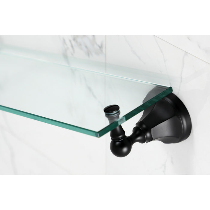 Kingston Tulare BA4819MB - Metropolitan Glass Shelf, Matte Black