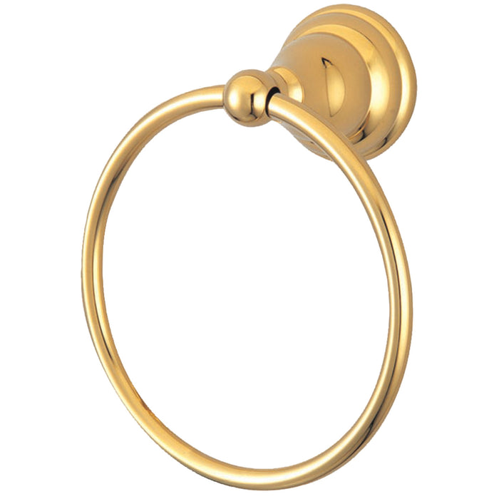 Kingston Royale BA5564PB 6-Inch Towel Ring, Polished Brass