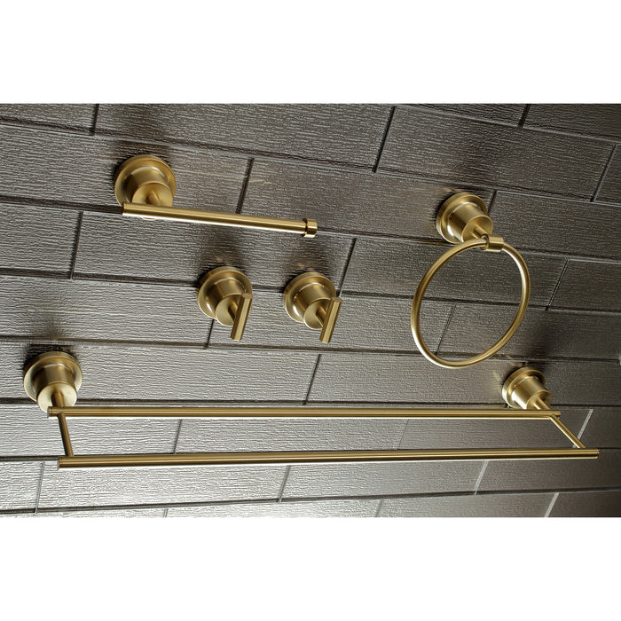 Concord BAH8213478SB 5-Piece Bathroom Hardware Set, Brushed Brass