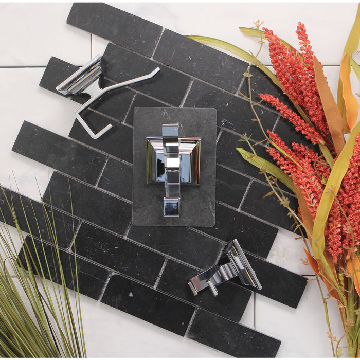 Kingston Tulare BAHK6127C - Monarch 3-Piece Robe Hook, Polished Chrome