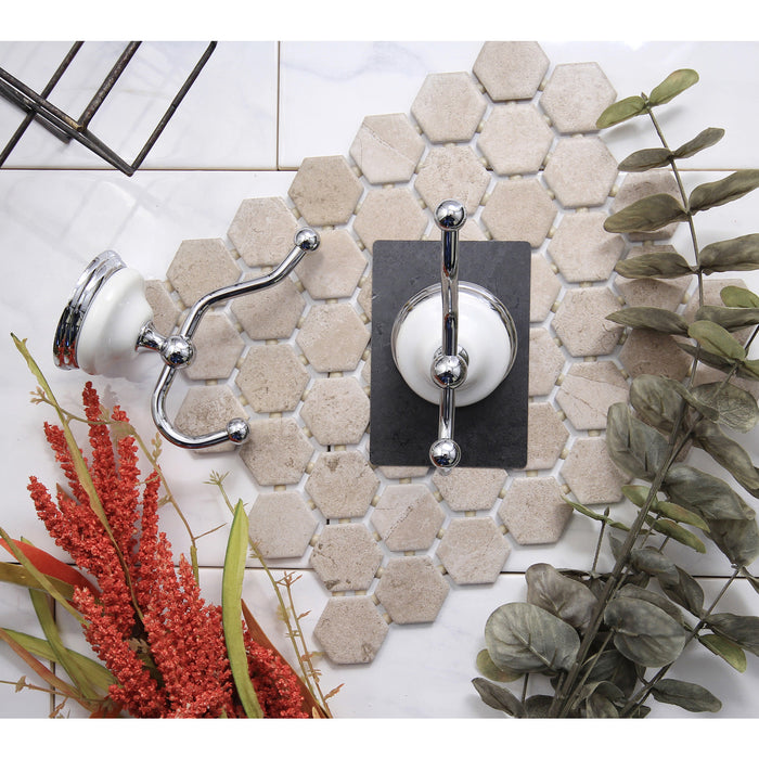 Kingston Heirloom BAK1117C - Victorian Robe Hook, Polished Chrome