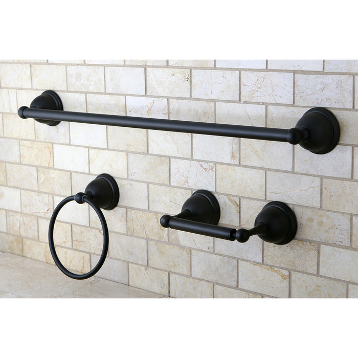 Kingston Heirloom BAK396148ORB - Restoration 3-Piece 24-Inch Towel Bar Bathroom Accessory Set, Oil Rubbed Bronze