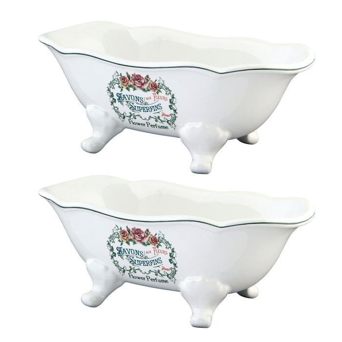 Kingston Heirloom BATUBFLWD7-9/16-Inch Mini Tub (2-Pieces), White