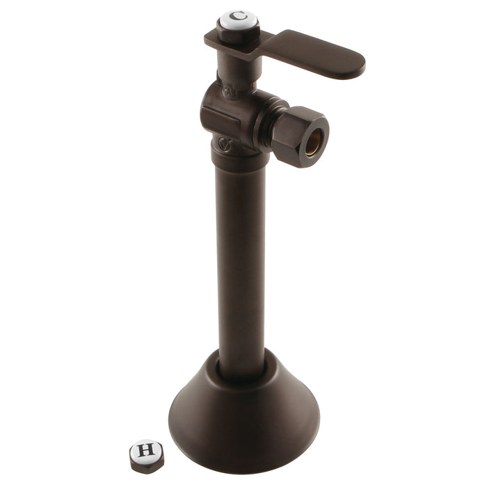 Kingston Sona CA8320ORB - Whitaker 1/2-Inch Sweat x 3/8-Inch O.D. Comp Angle Shut-Off Valve with 5-Inch Extension, Oil Rubbed Bronze