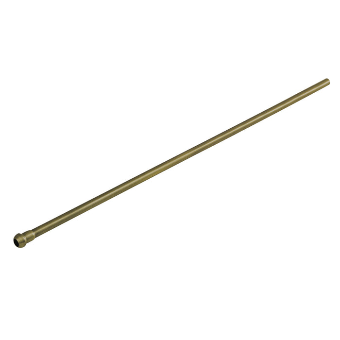 Complement CB38203 20-Inch Bullnose Bathroom Supply Line, Antique Brass