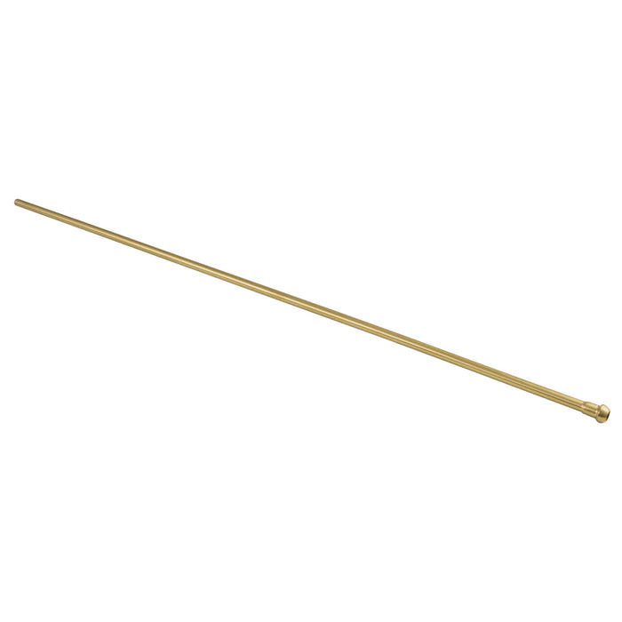 Complement CB38307 30-Inch Bullnose Bathroom Supply Line, Brushed Brass