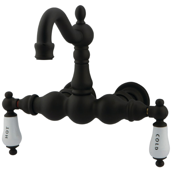 Vintage CC1003T5 Two-Handle 2-Hole Tub Wall Mount Clawfoot Tub Faucet, Oil Rubbed Bronze
