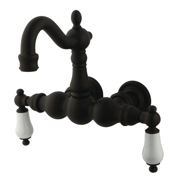 Kingston Heirloom CC1005T5 - Vintage Two-Handle 2-Hole Tub Wall Mount Clawfoot Tub Faucet, Oil Rubbed Bronze