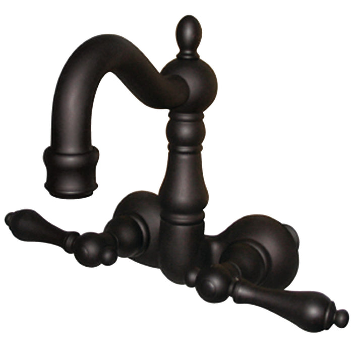 Vintage CC1071T5 Two-Handle 2-Hole Tub Wall Mount Clawfoot Tub Faucet, Oil Rubbed Bronze