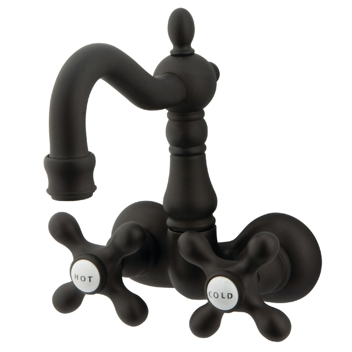 Kingston Heirloom CC1077T5 - Vintage Two-Handle 2-Hole Tub Wall Mount Clawfoot Tub Faucet, Oil Rubbed Bronze